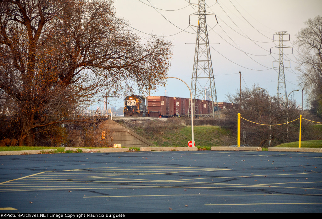 NS GP38-2 High nose Locomotive in the yard